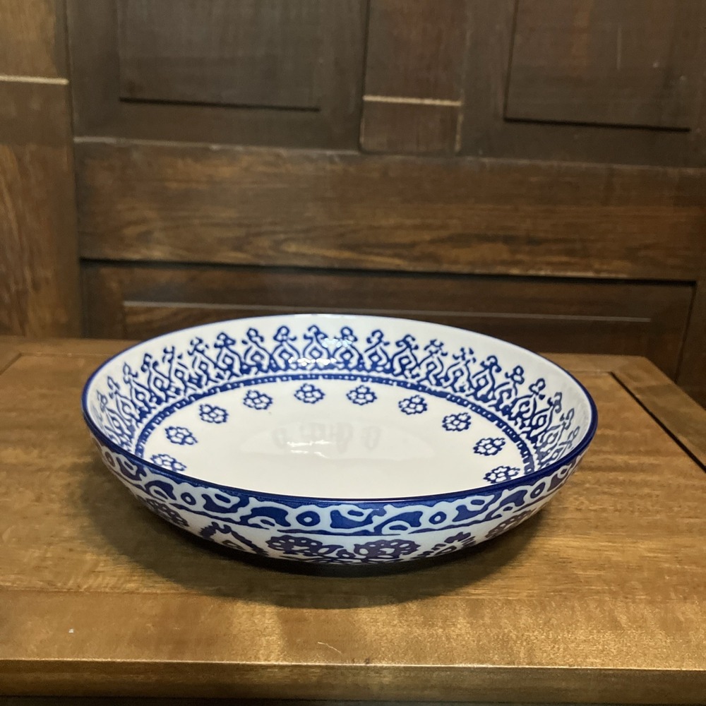 Vintage Large Blue White Serving By Prima Design Cottagecore Pretty